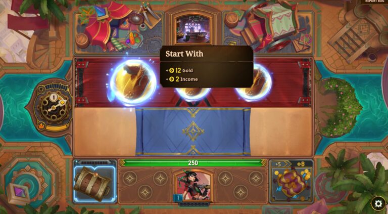 Start With 12 Gold and 2 Income